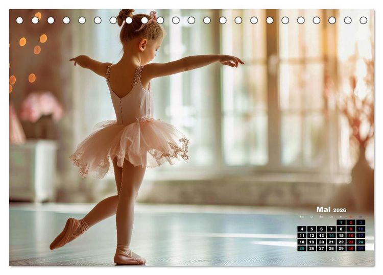 Produktbild: BALLETT - ein Hauch Magie (Tischkalender 2026 DIN A5 quer), CALVENDO Monatskalender