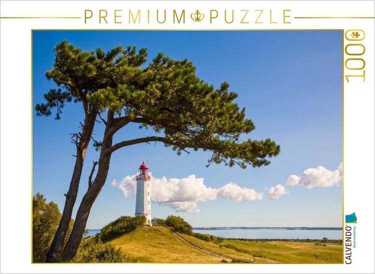 Produktbild: CALVENDO Puzzle Leuchtturm Dornbusch auf der Insel Hiddensee | 1000 Teile Lege-Gr&ouml;&szlig;e 64x48cm Foto-Puzzle f&uuml;r gl&uuml;ckliche Stunden