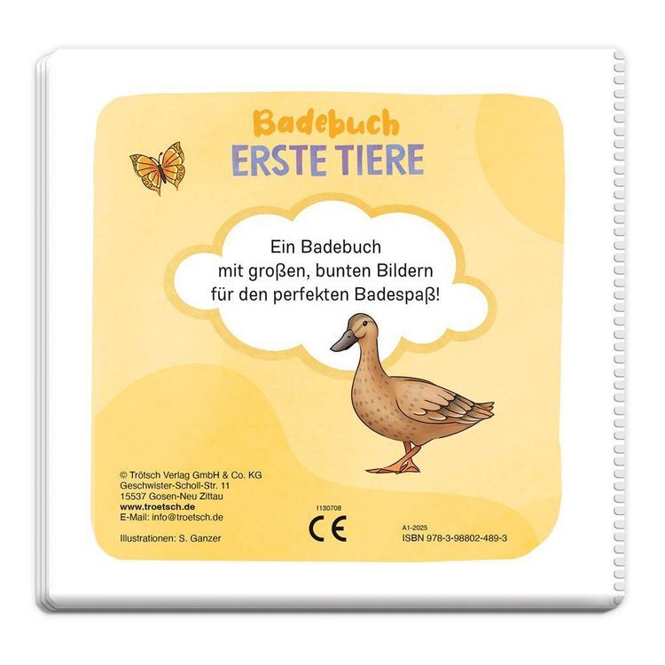 Produktbild: Tr&ouml;tsch Badebuch Erste Tiere