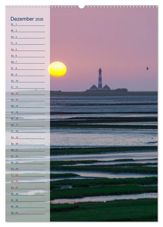 Produktbild: Maritim - Geburtstagskalender (Wandkalender 2026 DIN A2 hoch), CALVENDO Monatskalender
