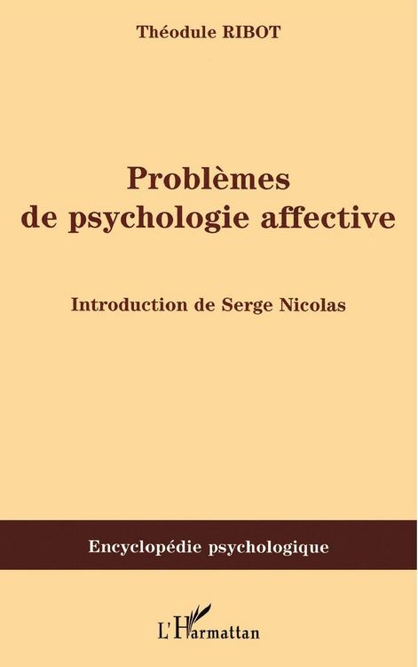 Produktbild: Probl&egrave;mes de psychologie affective