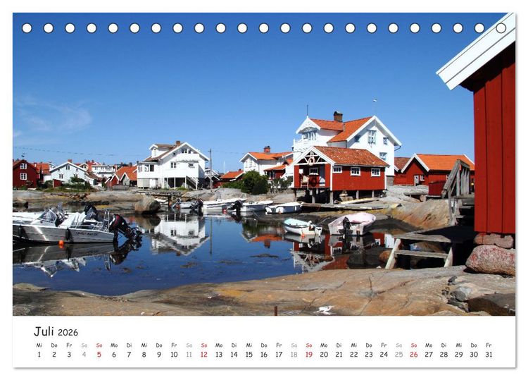 Produktbild: Schwedische Sehnsuchtsorte (Tischkalender 2026 DIN A5 quer), CALVENDO Monatskalender