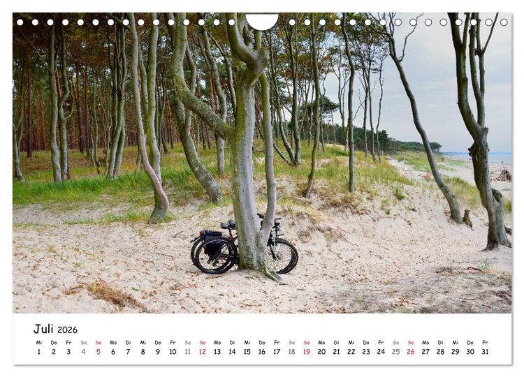 Produktbild: Velomantisch - Radimpressionen (Wandkalender 2026 DIN A4 quer), CALVENDO Monatskalender