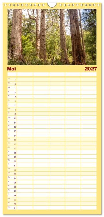 Produktbild: Familienplaner 2027 - Das s&uuml;dliche Australien - vielf&auml;ltig, &uuml;berraschend, unvergesslich mit 5 Spalten (Wandkalender, 21 x 45 cm) CALVENDO