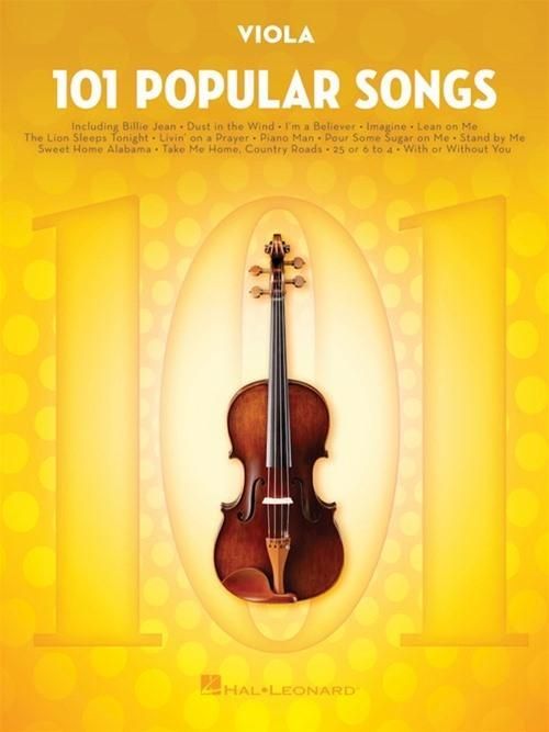 Produktbild: 101 Popular Songs Viola Sheet Music Songbook Classic Pop Rock Hits for Beginners Intermediate Players Includes Billie Jean Piano Man Sweet Home Alabama Hey Jude More