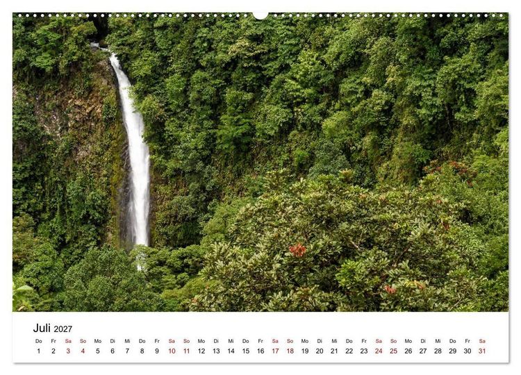 Produktbild: Costa Rica - das Naturparadies (Wandkalender 2027 DIN A2 quer), CALVENDO Monatskalender