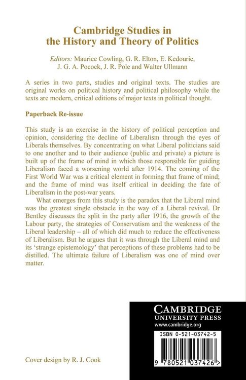 Produktbild: The Liberal Mind 1914-29