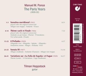 Produktbild: Manuel M. Ponce: The Paris Years (1926-32)