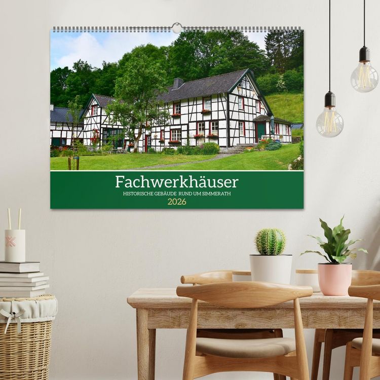 Produktbild: Fachwerkh&auml;user - Historische Geb&auml;ude rund um Simmerath (Wandkalender 2026 DIN A2 quer), CALVENDO Monatskalender