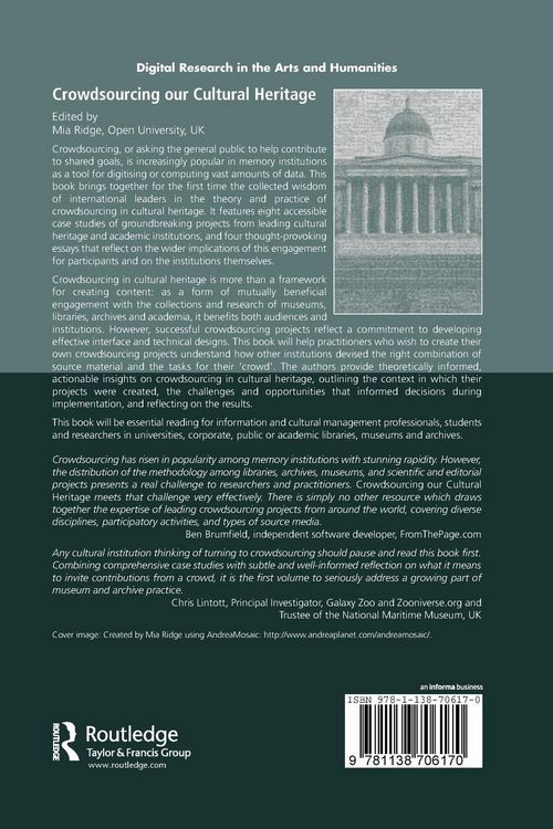 Produktbild: Crowdsourcing our Cultural Heritage