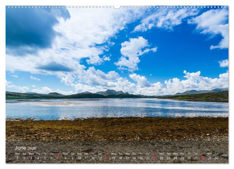 Produktbild: Scotland - From Edinburgh into the Highlands (High Quality Premium Wall Calendar 2026 DIN A2 landscape),CALVENDO 12 Month Wall Calendar