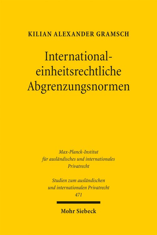 Produktbild: International-einheitsrechtliche Abgrenzungsnormen
