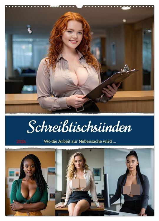 Produktbild: Schreibtischs&uuml;nden (Wandkalender 2026 DIN A2 hoch), CALVENDO Monatskalender