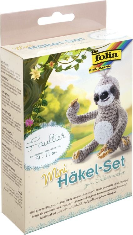 Bild vom Artikel Folia Mini-Häkelset FAULTIER vom Autor 