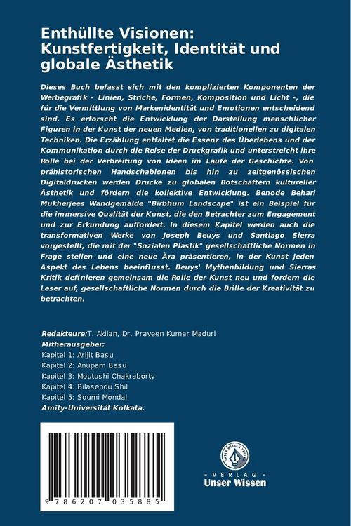 Produktbild: Enth&uuml;llte Visionen: Kunstfertigkeit, Identit&auml;t und globale &Auml;sthetik