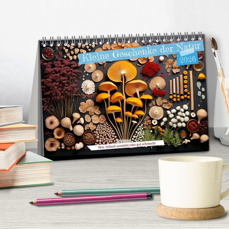 Produktbild: Kleine Geschenke der Natur (Tischkalender 2026 DIN A5 quer), CALVENDO Monatskalender