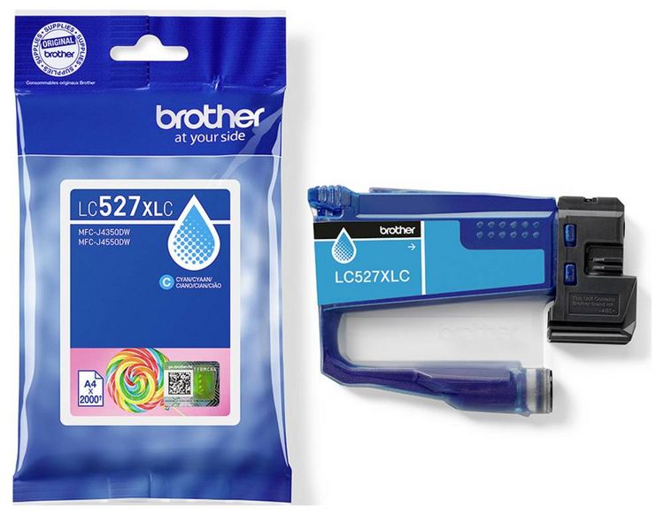 Produktbild: Brother Druckerpatrone LC527XLC - Hohe Ergiebigkeit - C Original Cyan LC527XLC