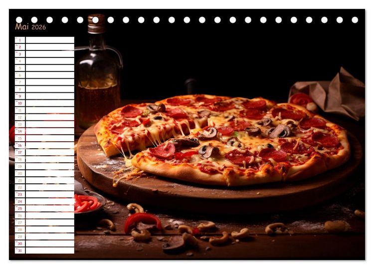 Produktbild: Fastfood &Auml;sthetik (Tischkalender 2026 DIN A5 quer), CALVENDO Monatskalender