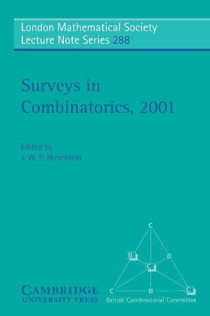 Produktbild: Surveys in Combinatorics, 2001