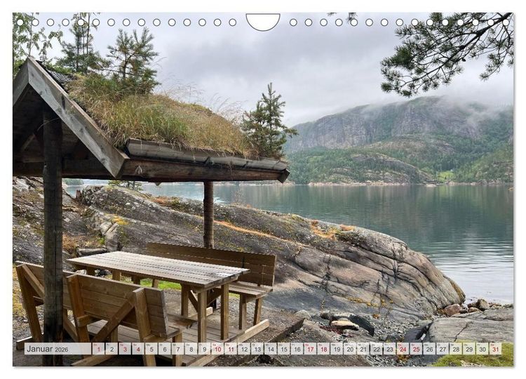 Produktbild: Wandern in Norwegen - Einklang von Gebirge und Meer (Wandkalender 2026 DIN A4 quer), CALVENDO Monatskalender