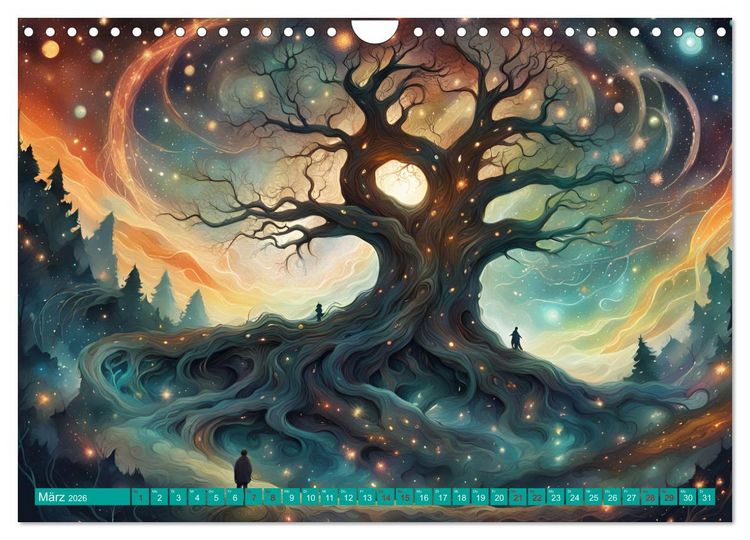 Produktbild: B&auml;ume wie Pers&ouml;nlichkeiten (Wandkalender 2026 DIN A4 quer), CALVENDO Monatskalender