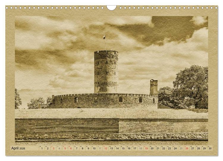 Produktbild: Danzig &ndash; Ein Kalender im Zeitungsstil (Wandkalender 2026 DIN A3 quer), CALVENDO Monatskalender