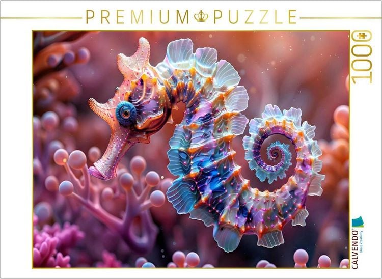 Produktbild: CALVENDO Puzzle Seepferdchen | 1000 Teile Lege-Gr&ouml;&szlig;e 64x48cm Foto-Puzzle f&uuml;r gl&uuml;ckliche Stunden