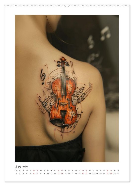 Produktbild: Fantastische Violine (Wandkalender 2026 DIN A2 hoch), CALVENDO Monatskalender
