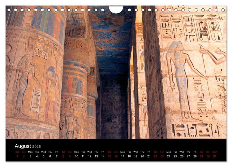 Produktbild: On the trail of the ancient Egypt (Wall Calendar 2026 DIN A4 landscape), CALVENDO 12 Month Wall Calendar