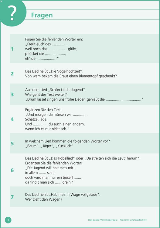 Produktbild: Frohsinn und Heiterkeit ...