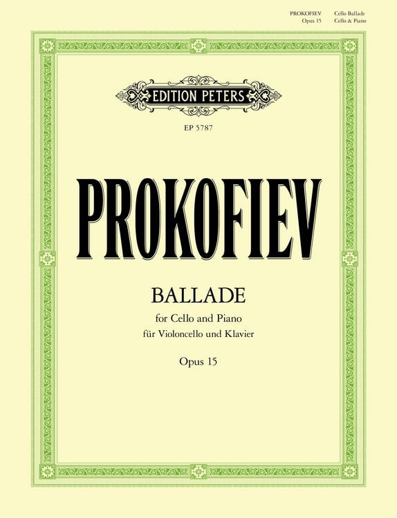 Produktbild: Ballade for Cello and Piano Op. 15