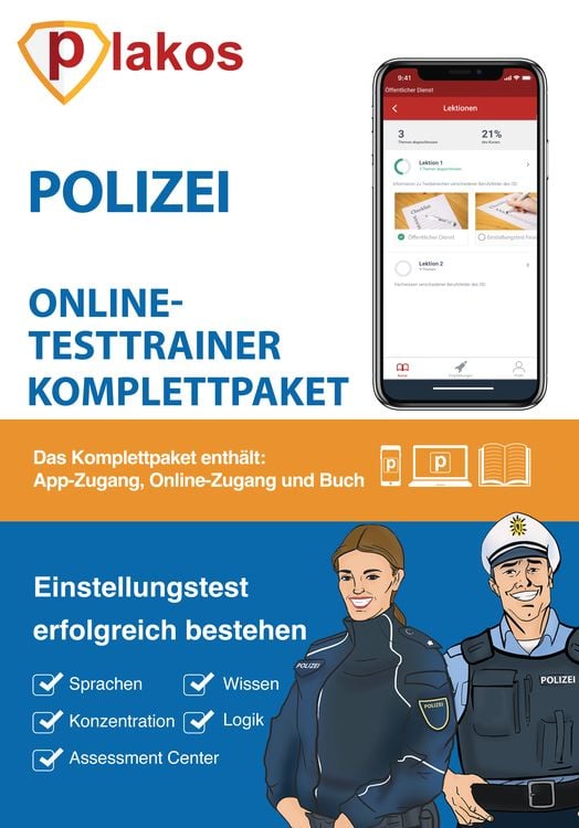 Produktbild: Polizei Deutschland Einstellungstest Komplettpaket
