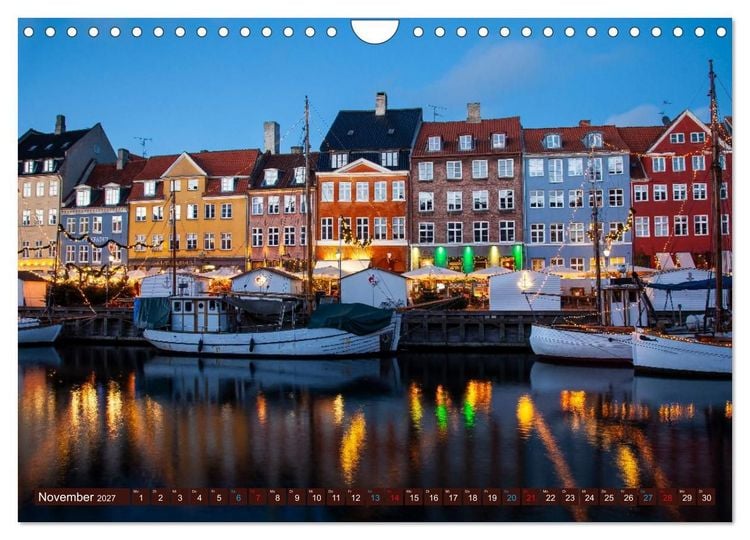 Produktbild: D&auml;nemark - J&uuml;tland & Kopenhagen, Impressionen aus dem hohen Norden (Wandkalender 2027 DIN A4 quer), CALVENDO Monatskalender