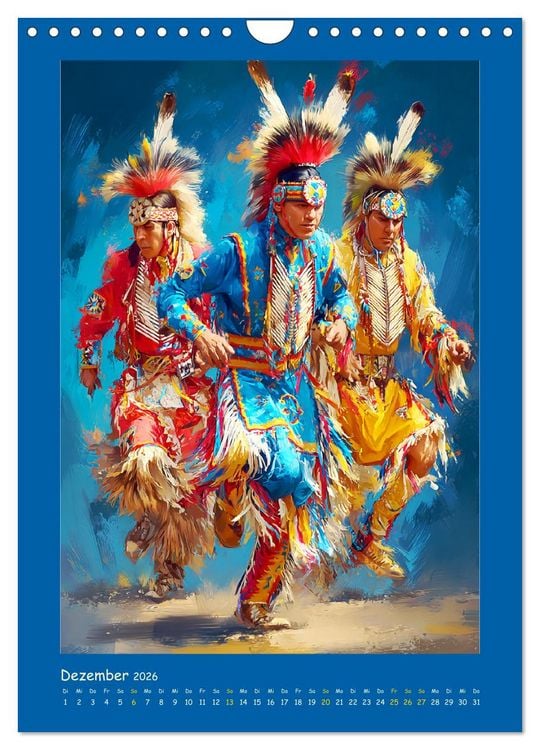Produktbild: Omaha-Tanz. Grastanz der amerikanischen Ureinwohner (Wandkalender 2026 DIN A4 hoch), CALVENDO Monatskalender