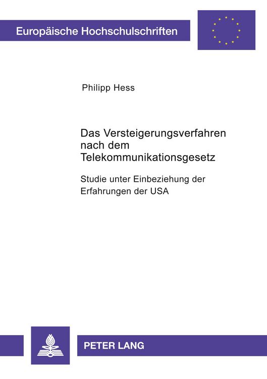 Produktbild: Das Versteigerungsverfahren nach dem Telekommunikationsgesetz
