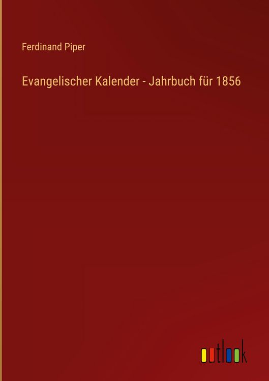 Produktbild: Evangelischer Kalender - Jahrbuch f&uuml;r 1856