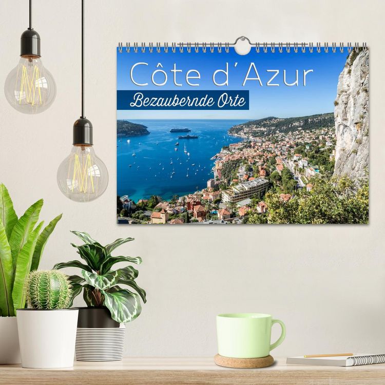 Produktbild: C&Ocirc;TE D&rsquo;AZUR Bezaubernde Orte (Wandkalender 2026 DIN A4 quer), CALVENDO Monatskalender