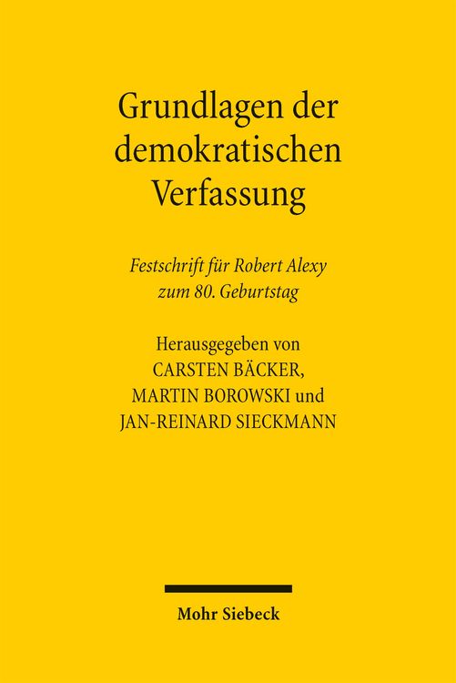 Produktbild: Grundlagen der demokratischen Verfassung