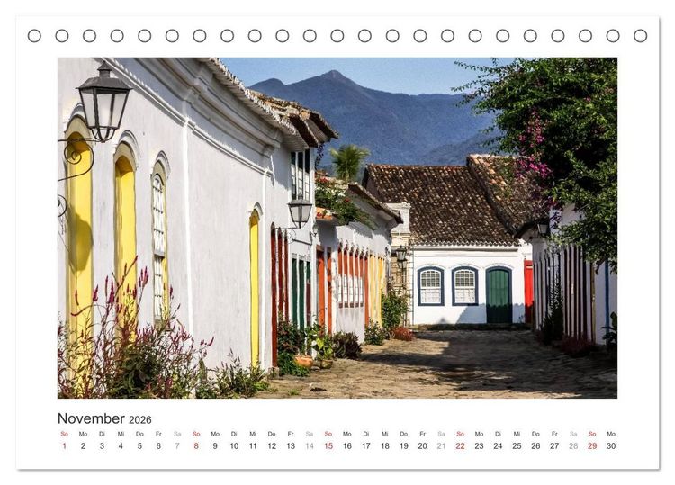 Produktbild: Brasilien 2026 Estrada Real - der Weg des Goldes (Tischkalender 2026 DIN A5 quer), CALVENDO Monatskalender