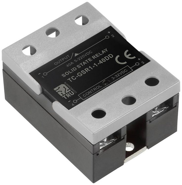 Produktbild: TRU COMPONENTS Halbleiterrelais TC-GSR-1-40DD 40 A Schaltspannung (max.): 220 V/DC Gleichstromschaltung 1 St.