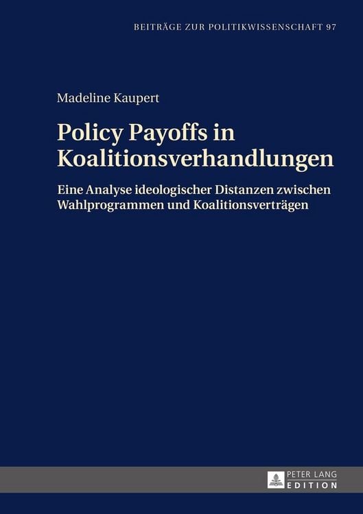 Produktbild: Policy Payoffs in Koalitionsverhandlungen