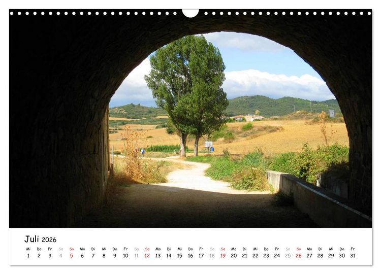 Produktbild: Camino Frances - Jakobsweg (Wandkalender 2026 DIN A3 quer), CALVENDO Monatskalender