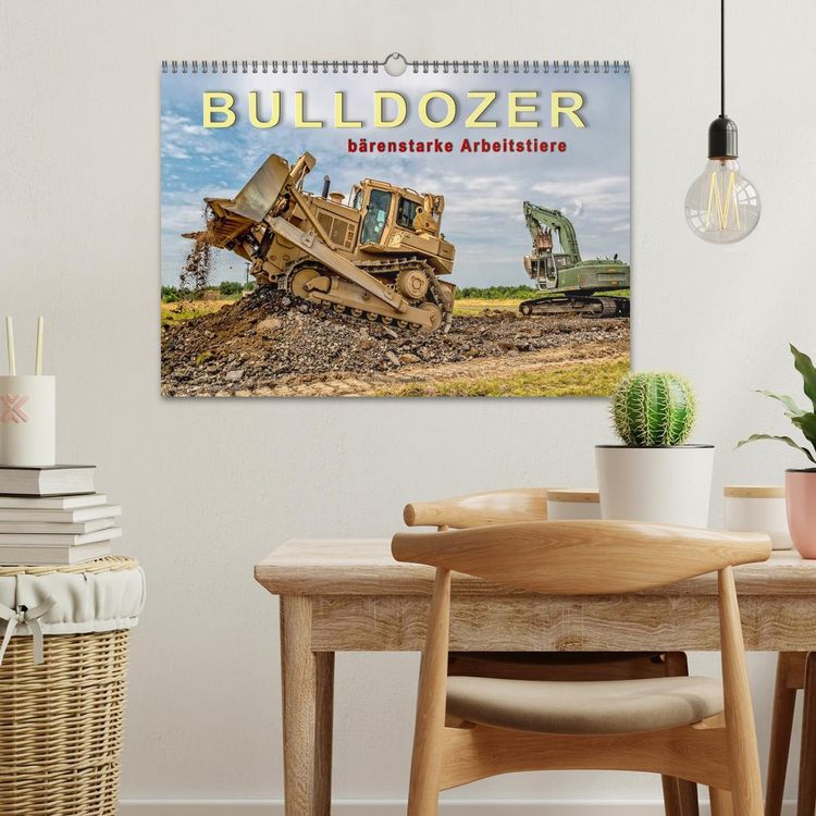 Produktbild: Bulldozer - b&auml;renstarke Arbeitstiere (Wandkalender 2026 DIN A3 quer), CALVENDO Monatskalender