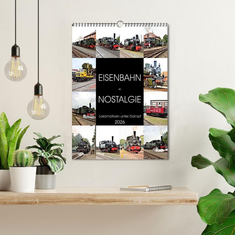 Produktbild: EISENBAHN - NOSTALGIE - 2026 (Wandkalender 2026 DIN A3 hoch), CALVENDO Monatskalender