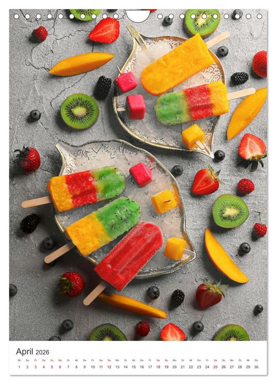 Produktbild: Leckeres Eis - Dieser Art l&auml;sst Herzen schmelzen. (Wandkalender 2026 DIN A4 hoch), CALVENDO Monatskalender