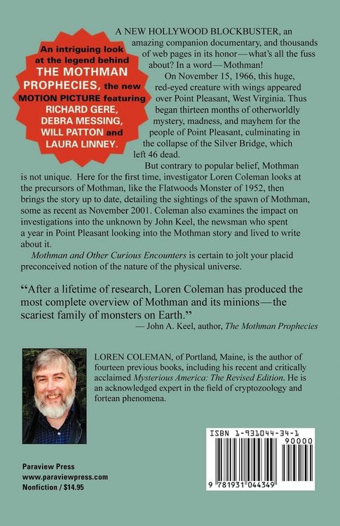 Produktbild: Mothman and Other Curious Encounters