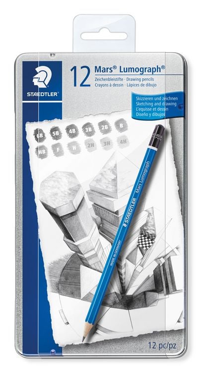 Produktbild: STAEDTLER Zeichenbleistift Mars Lumograph 12er Set