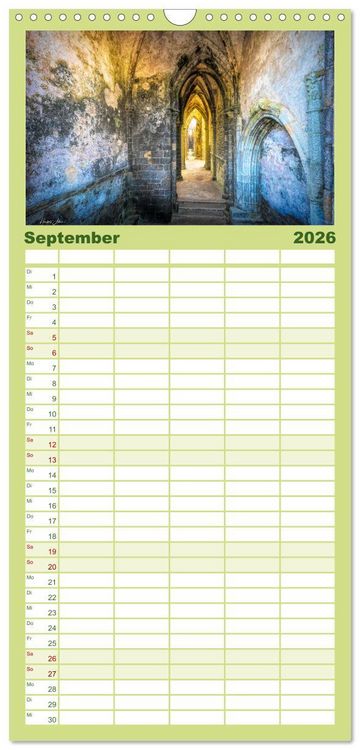 Produktbild: Familienplaner 2026 - Die Bretagne - Frankreichs Perle mit 5 Spalten (Wandkalender, 21 x 45 cm) CALVENDO