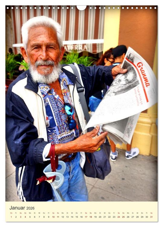 Produktbild: Zeitungsh&auml;ndler - Unterwegs in der Altstadt von Havanna (Wandkalender 2026 DIN A3 hoch), CALVENDO Monatskalender