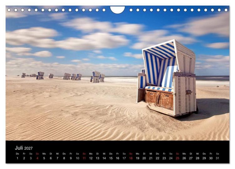 Produktbild: SYLT hinter den D&uuml;nen (Wandkalender 2027 DIN A4 quer), CALVENDO Monatskalender